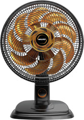 Ventilador de Mesa e Parede Mallory Egeo Silencioso Hélice de 15 pás Grade Especial em Sistema TS Máxima Vazão e Mínimo Ruído – PR DR - Moderno