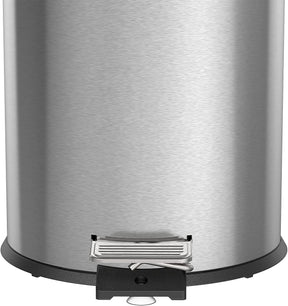 Lixeira Inox com Pedal Tramontina Brasil Plus com Acabamento Scotch Brite e Balde Interno Removível 30 L - Moderno