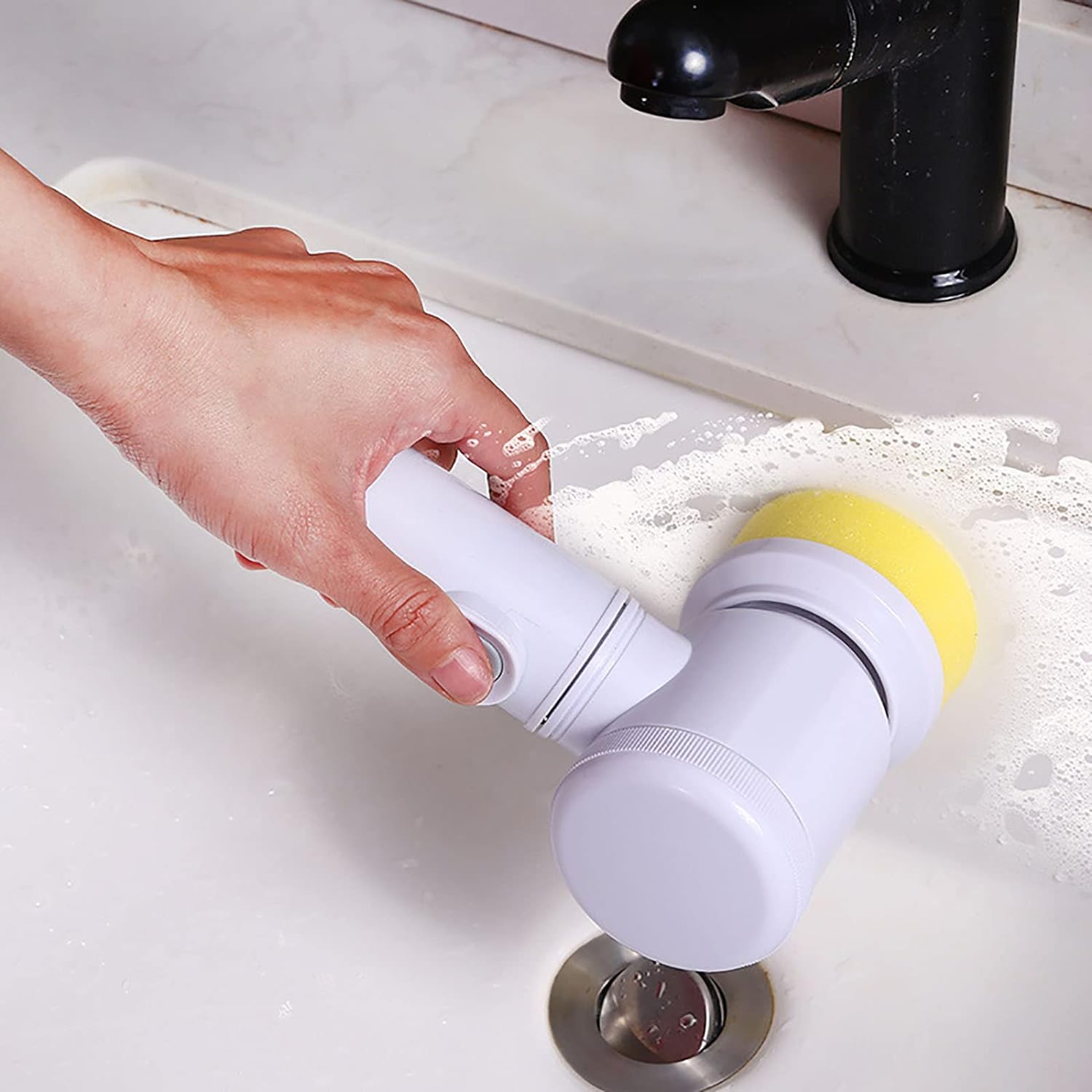 Escova De Limpeza Elétrica Portátil Escova De Limpeza Giratória Elétrica Sem Fio Escova De Limpeza Elétrica Recarregável Com Escova De Limpeza Elétrica De 3 Cabeças. Para Banheiro Piso Vidro E Limpeza Doméstica. - Completo