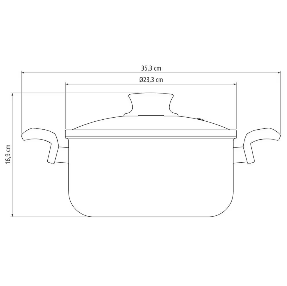 Conjunto de Panelas 7 Peças Tramontina Paris com Antiaderente Starflon Max e Tampas de Vidro com Saída de Vapor Cereja - Alta Performance