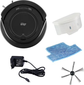 WAP Aspirador de Pó Robô ROBOT W90 3 em 1 Automático 250ml Sistema Antiqueda e Rodas Emborrachadas 30W 3 6VDC Bivolt - Premium