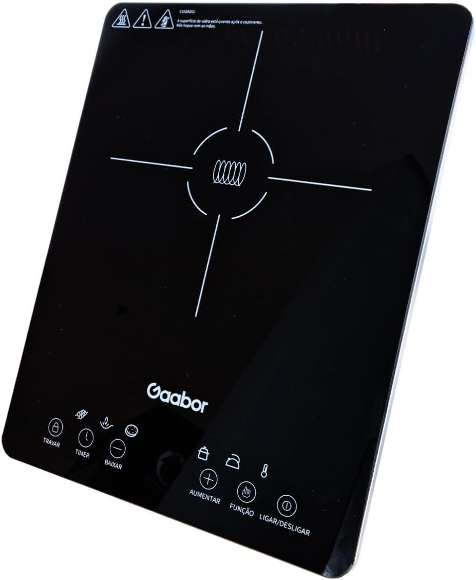 Cooktop Elétrico Gaabor Por Indução 2000w 1 Boca Touch Screen - Elegante