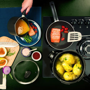 Conjunto Smart 6 Pçs Com Ppfe Rochedo Preto E Azul No Voltagev - Moderno