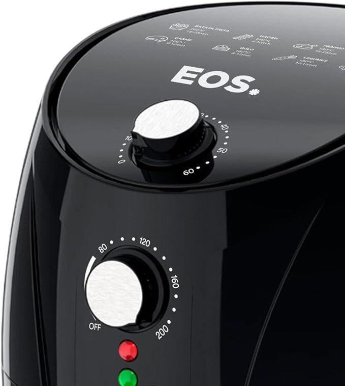 Fritadeira Sem Óleo Air fryer Eos Chef Gourmet 4 Litros Preto Eaf40p - Versátil
