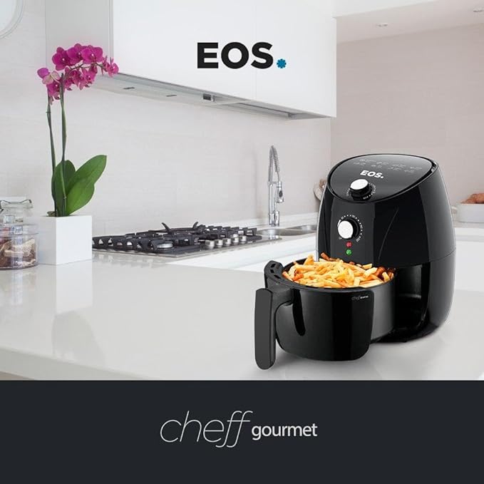 Fritadeira Sem Óleo Air fryer Eos Chef Gourmet 4 Litros Preto Eaf40p - Versátil