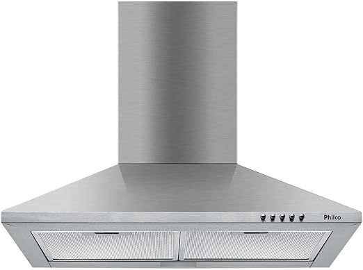 Coifa Pirâmide Philco PCO62I Inox Depurador e Exaustor - Premium