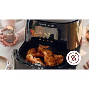 Fritadeira Elétrica Sem Óleo Air Fryer Philips Walita RI9270 XL 6 2L Digital – Preta - Versátil