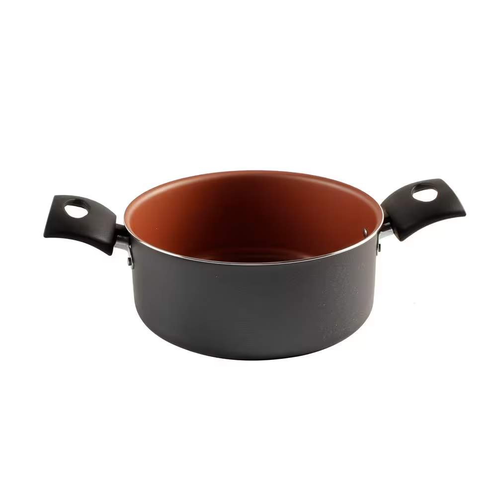 Conjunto de Panelas 10 Peças Tramontina Turim com Revestimento Antiaderente Starflon T1 Tampas de Vidro e Cabos de Baquelite – Bronze/Grafite - Elegante