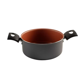 Conjunto de Panelas 10 Peças Tramontina Turim com Revestimento Antiaderente Starflon T1 Tampas de Vidro e Cabos de Baquelite – Bronze/Grafite - Elegante